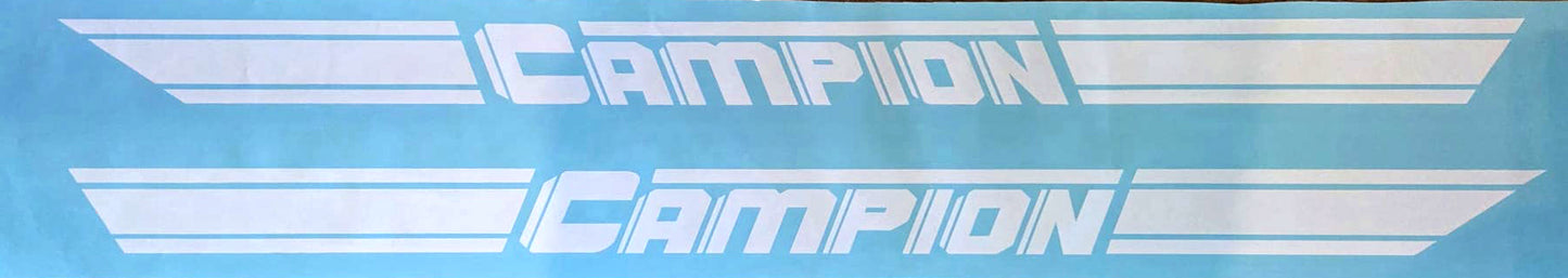 Vintage Campion Boat Side Stripe Decals | Replacement Graphics | Classic Restoration Kit (Pair)