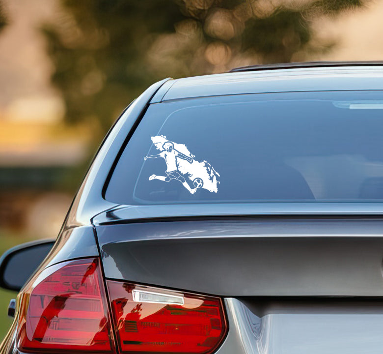 Soccer Girl Island Decal