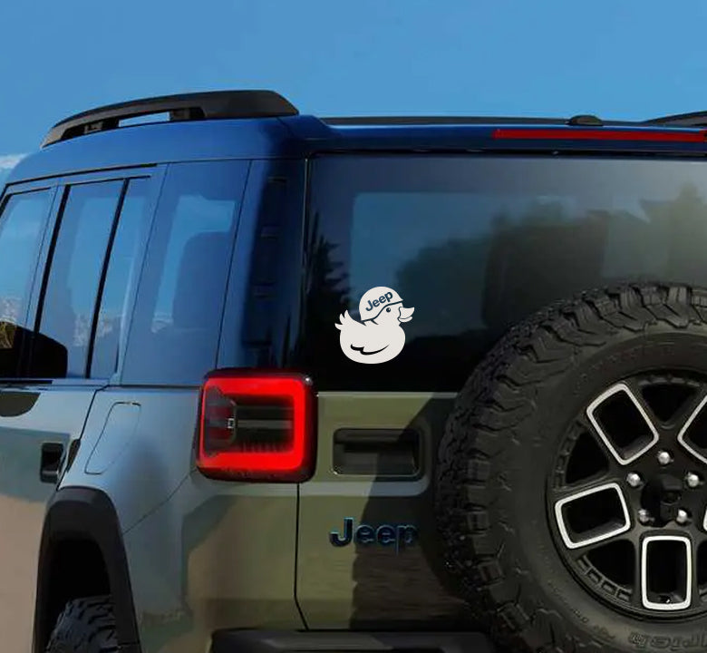 Army Helmet Ducking Cutie Decal