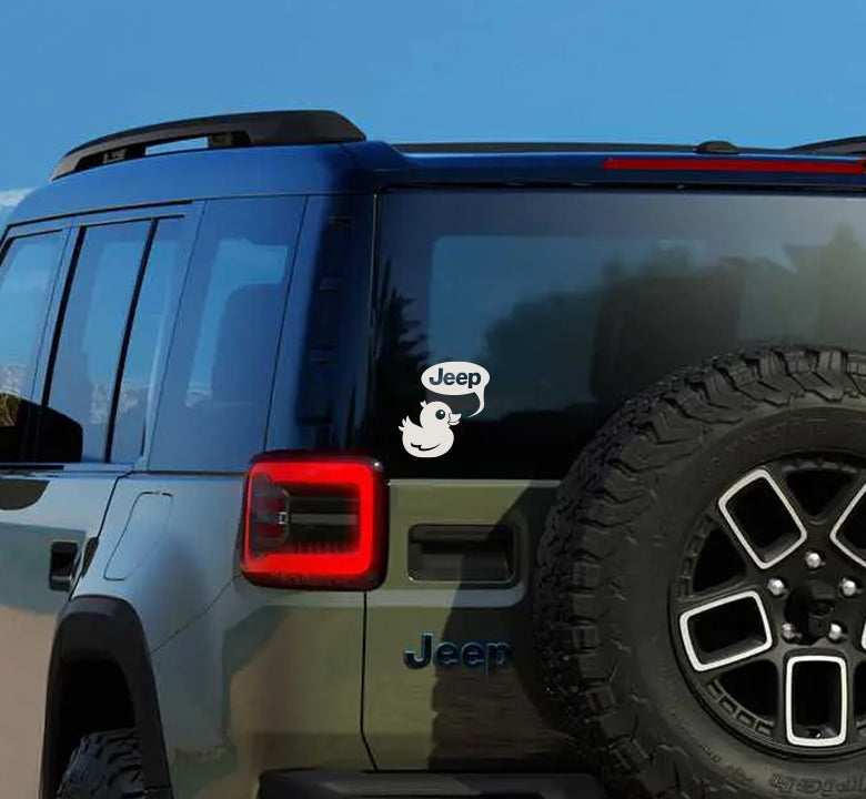 Big Eyed Jeep Quacker Decal