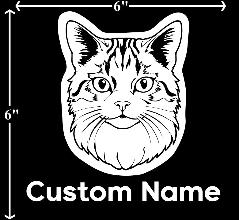 Aegean Cat - Customizable Pet Decal