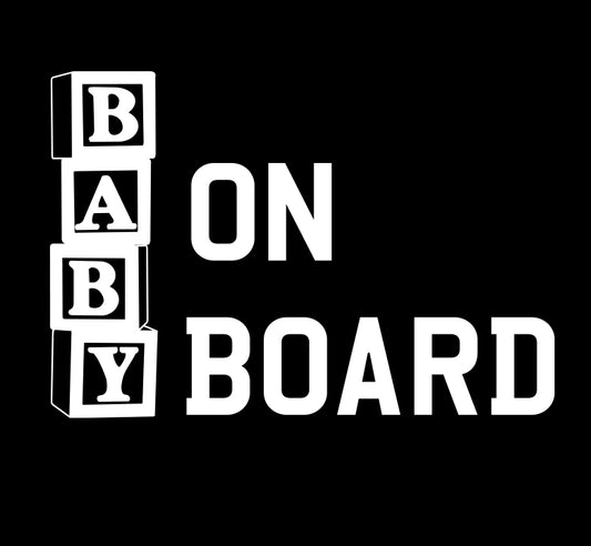 Block Tower Baby On Board Decal