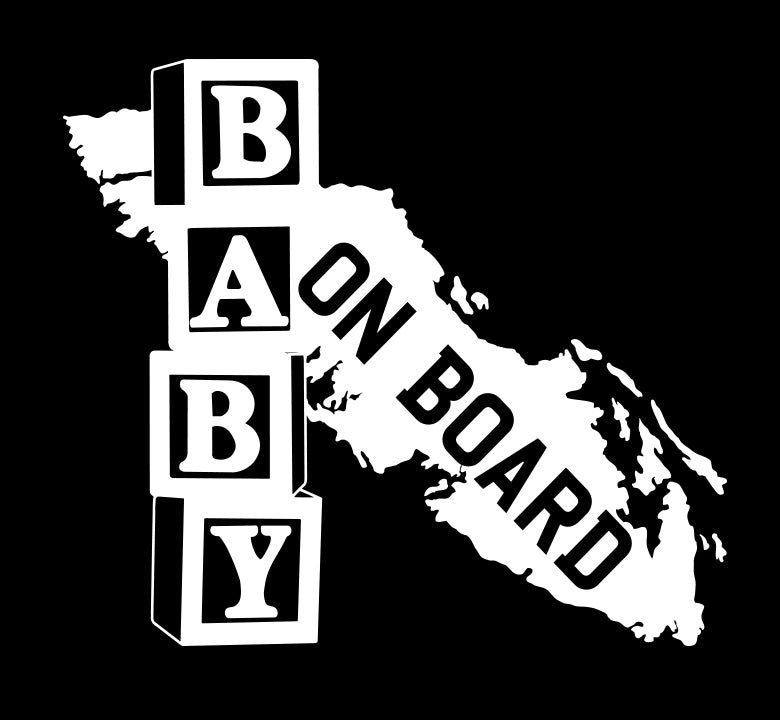 Baby On Board Stacked Blocks Island Decal