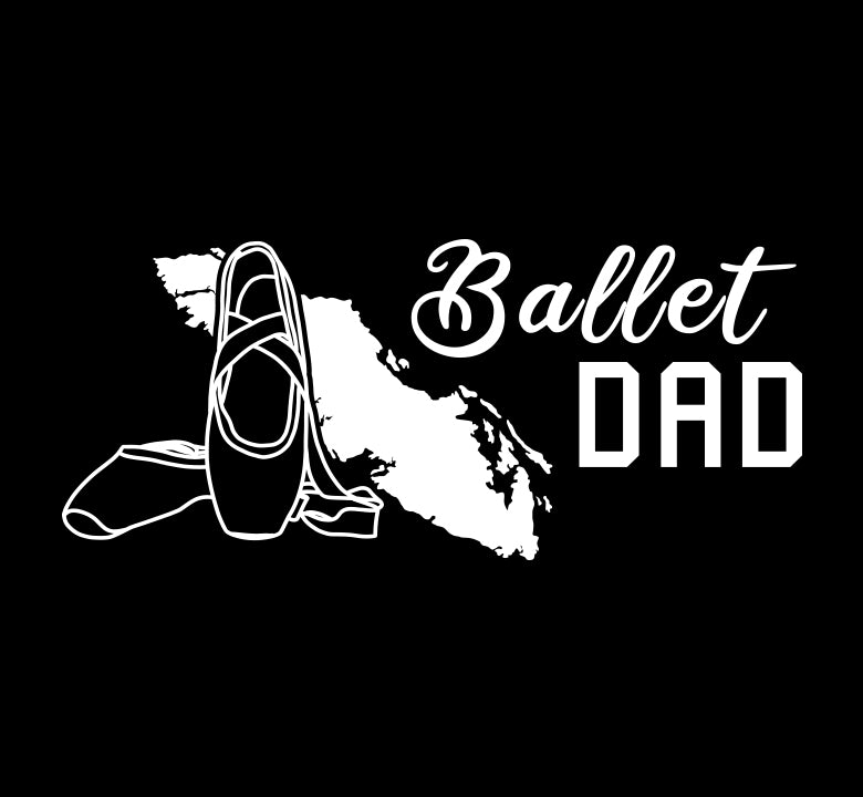 Ballet Dad Slippers - Proud Parent Island Decal