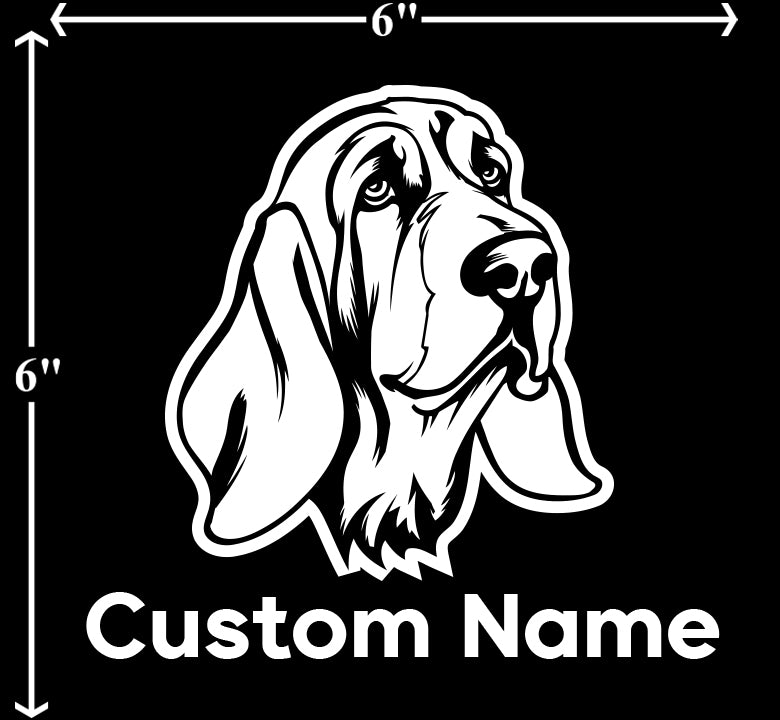 Basset Hound - Customizable Pet Decal
