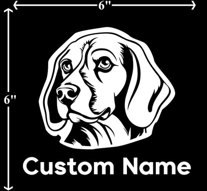 Beagle - Customizable Pet Decal