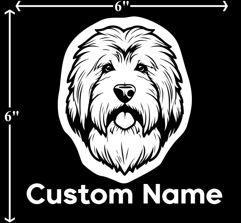 Bearded Collie - Customizable Pet Decal