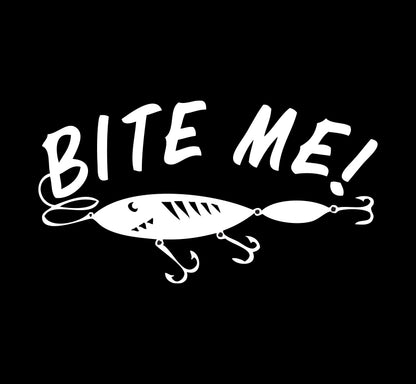 Bite Me Fishing Lure Decal