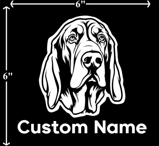 Bloodhound - Customizable Pet Decal