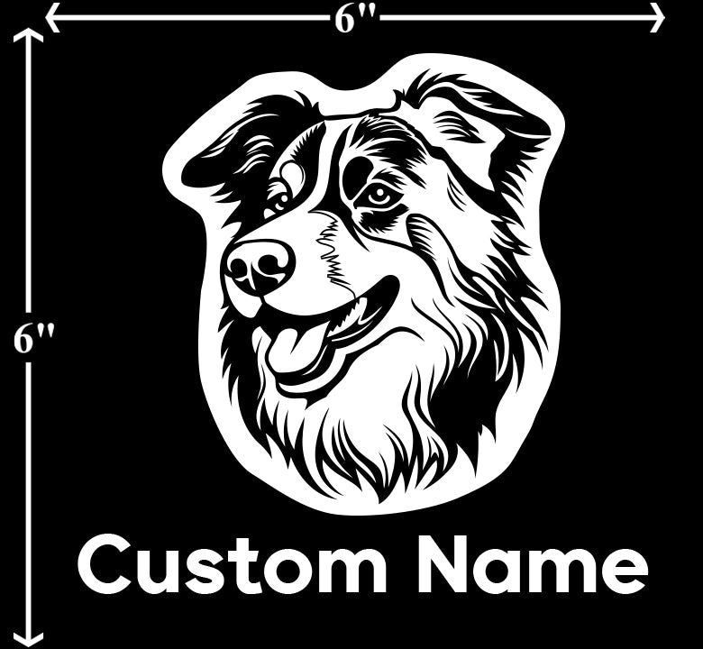 Border Collie - Customizable Pet Decal