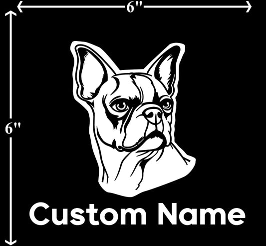 Boston Terrier - Customizable Pet Decal