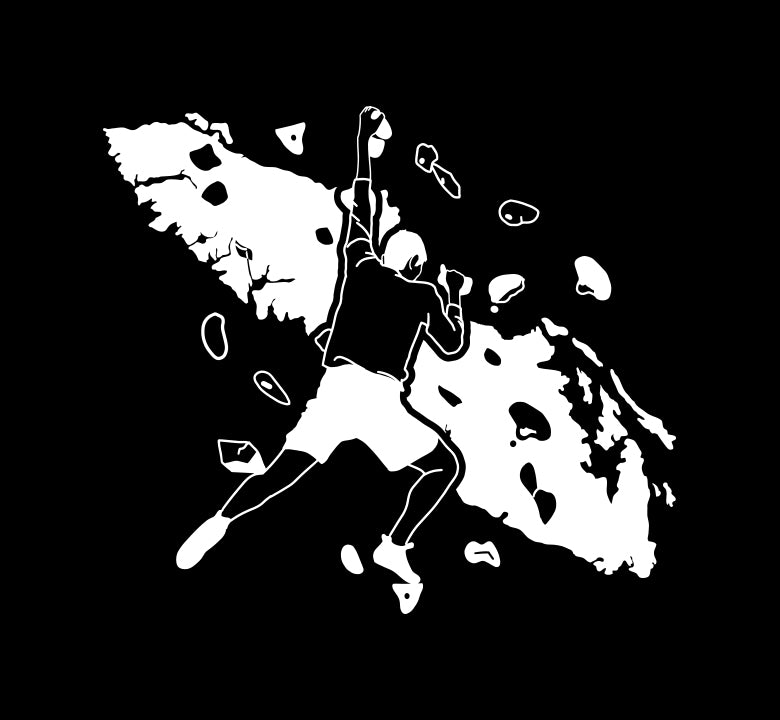 Bouldering Man Island Decal