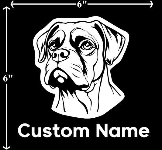 Boxer - Customizable Pet Decal