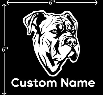 Bull Mastiff - Customizable Pet Decal