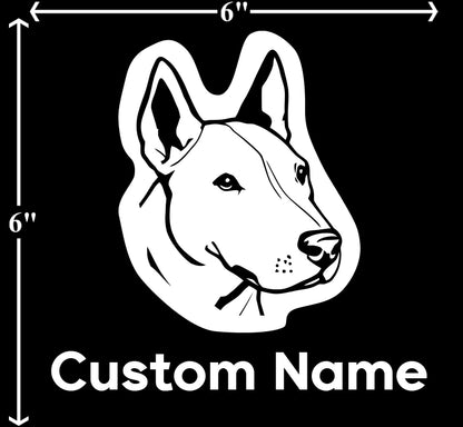 Bull Terrier - Customizable Pet Decal