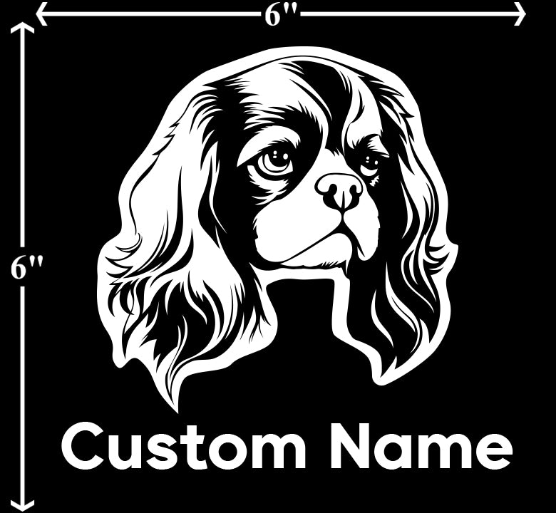 Cavalier King Charles Spaniel - Customizable Pet Decal