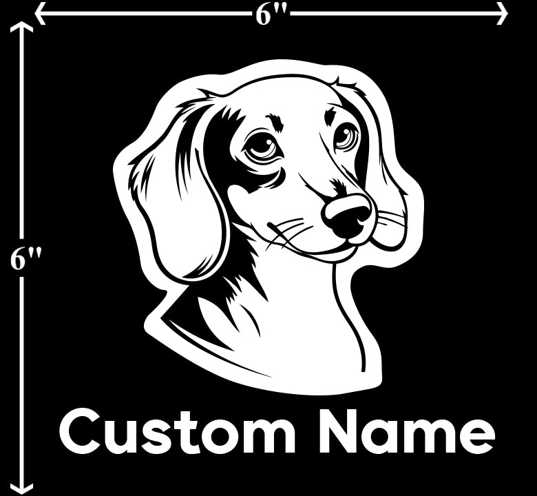 Dachshund - Customizable Pet Decal
