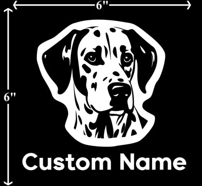 Dalmatian - Customizable Pet Decal