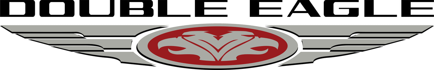 Double Eagle Wings Logo Decals | Replacement Graphics | Classic Restoration Kit (Pair)