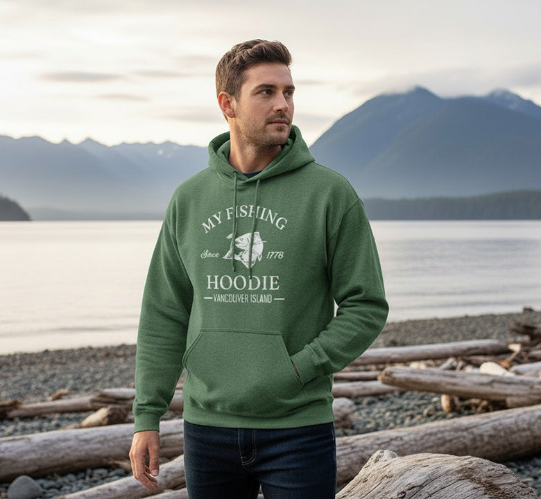 Vancouver Island Fishing Hoodie