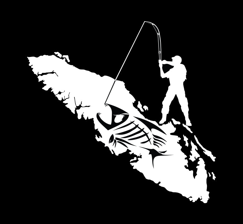 Reel & Bones Angler Island – Vancouver Island Decals