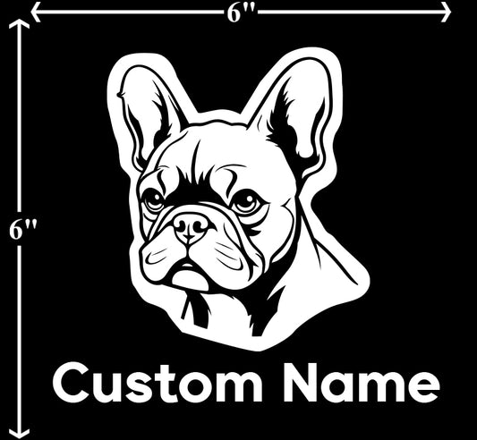 French Bulldog - Customizable Pet Decal