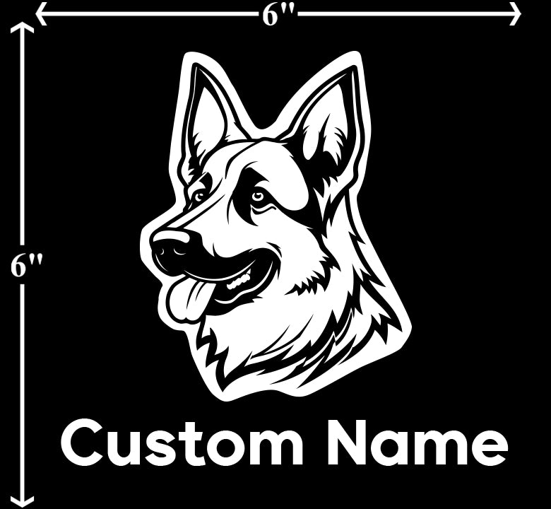 German Shepherd - Customizable Pet Decal