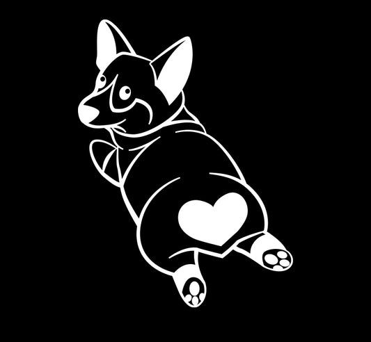 Corgi Heart Butt - Pet Decal