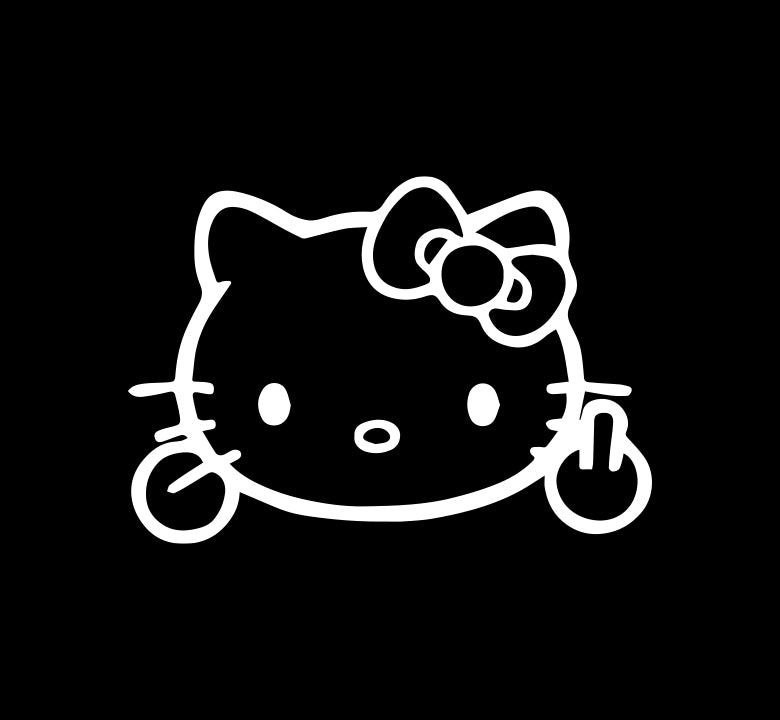 Don’t Hello Me Middle Finger Decal