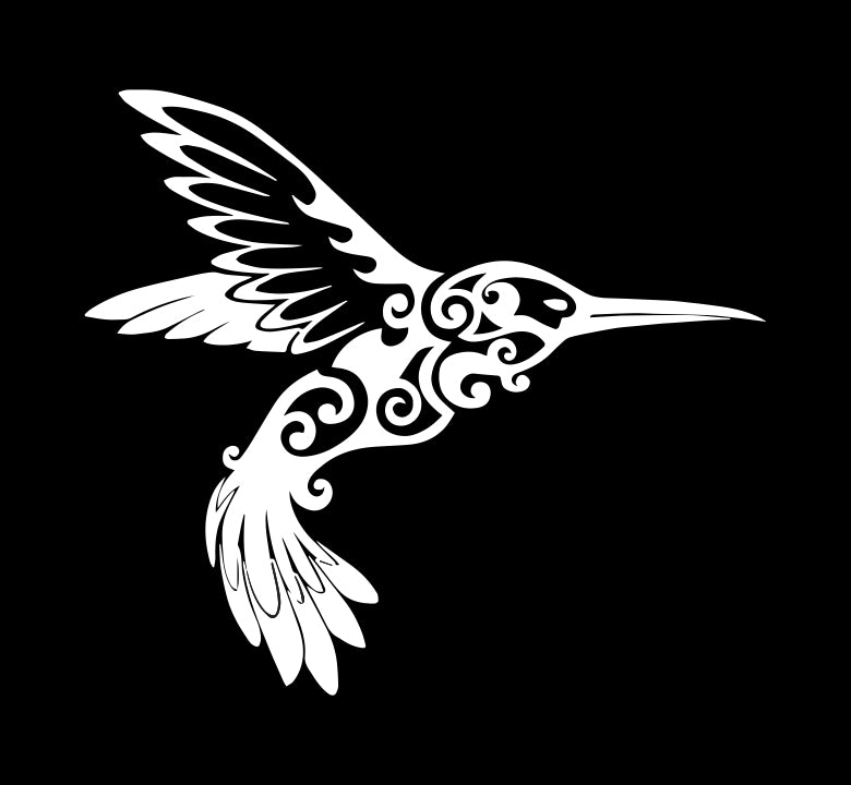 Intricate Hummingbird Decal