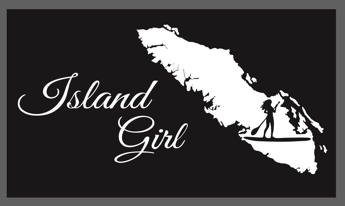 Paddle Boarder Inside Island - Island Girl