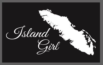 Island Girl Script with Island Silhouette