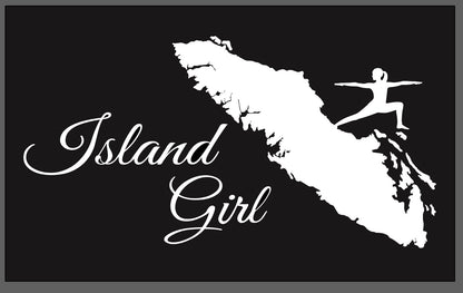 Yoga Girl on the Island - Island Girl Decal