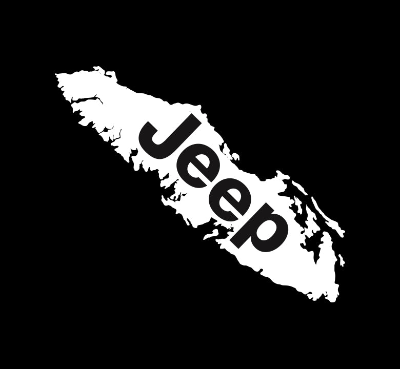 Jeep Islander Lettering Jeep Logo Island Decal – Vancouver Island Decals