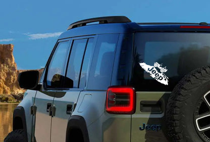 Off Roading Jeep Island Decal