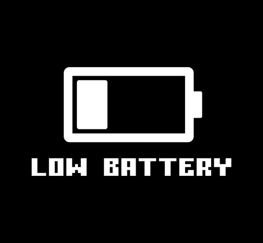 Low Battery Decal