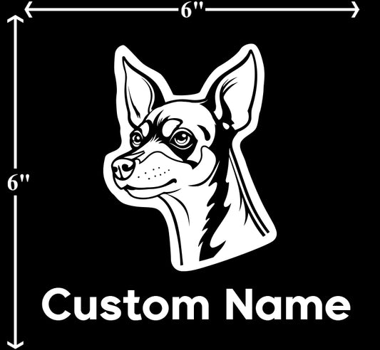 Manchester Terrier - Customizable Pet Decal