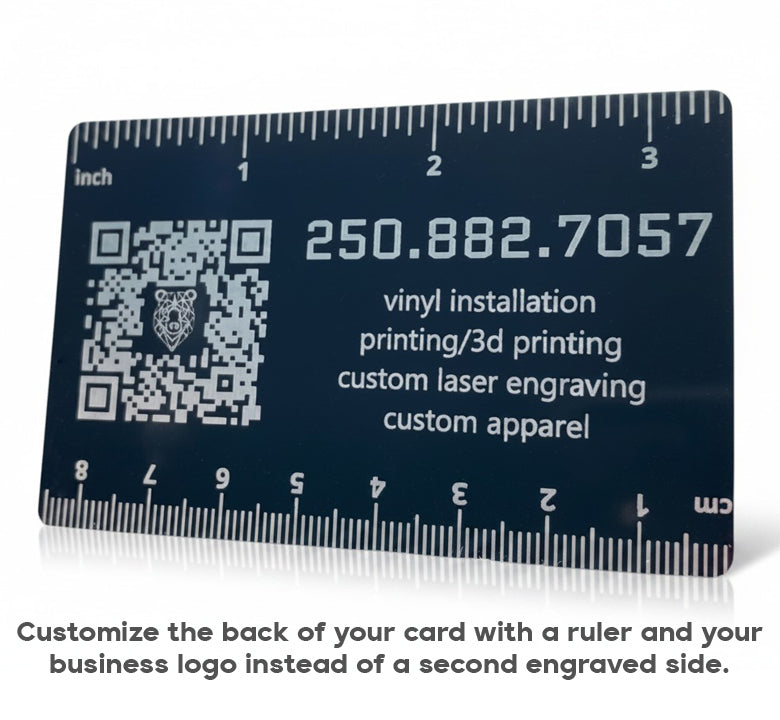 Lightweight Metal Business Cards – Engraved