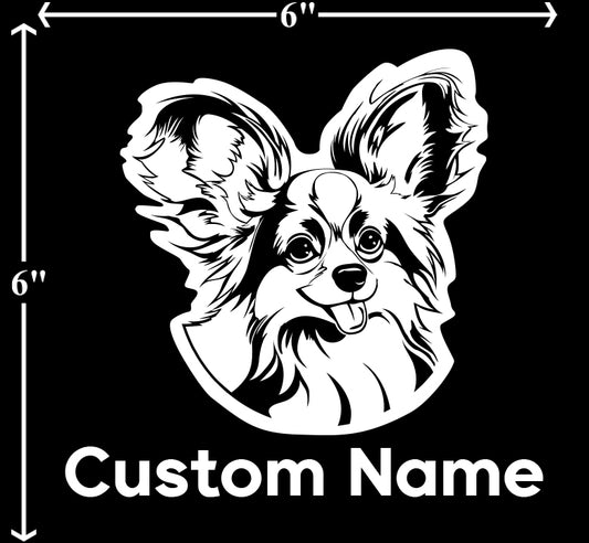 Papillion Toy Spaniel - Customizable Pet Decal