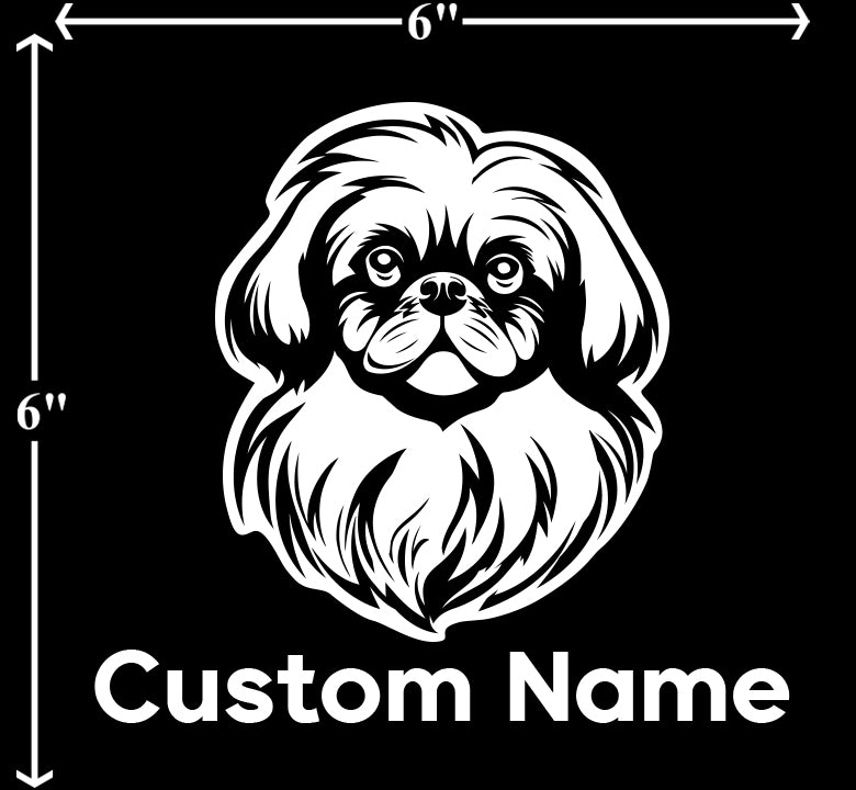 Pekingese - Customizable Pet Decal