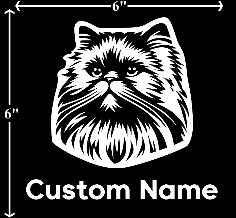 Persian Cat - Customizable Pet Decal