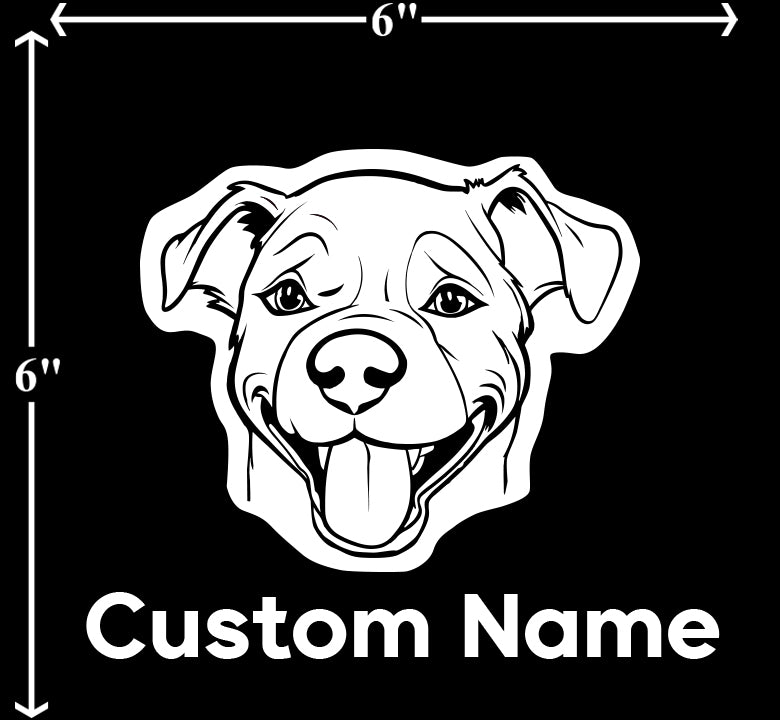 Pit Bull Terrier - Customizable Pet Decal
