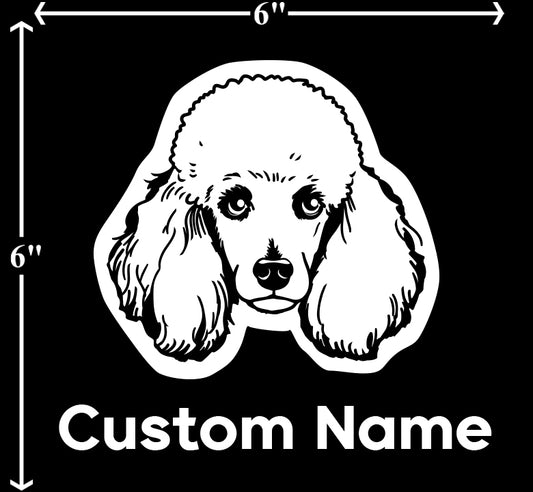 Poodle - Customizable Pet Decal