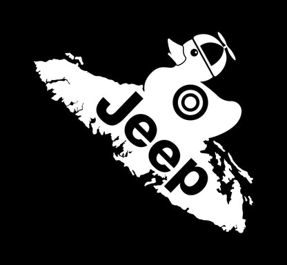 Whirly Hat Duck Target Island Decal