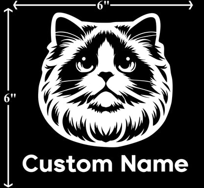 Ragdoll Cat - Customizable Pet Decal