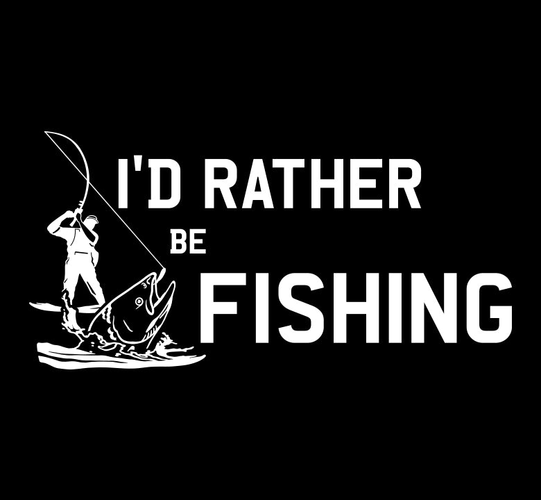 I'd Rather Be Fishing Decal