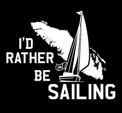 I'd Rather be Sailing Island Decal
