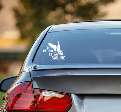 I'd Rather be Sailing Island Decal