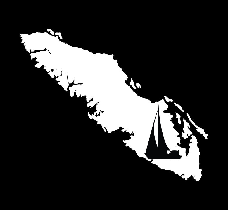 Sailboat Silhouette Island Decal