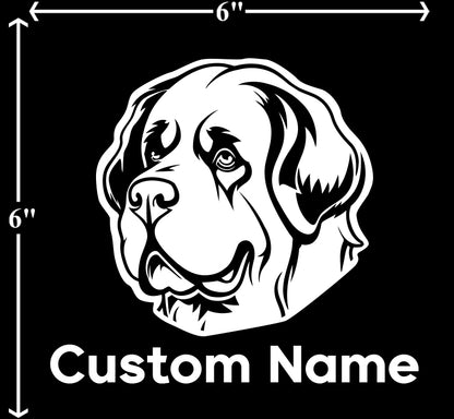Saint Bernard - Customizable Pet Decal